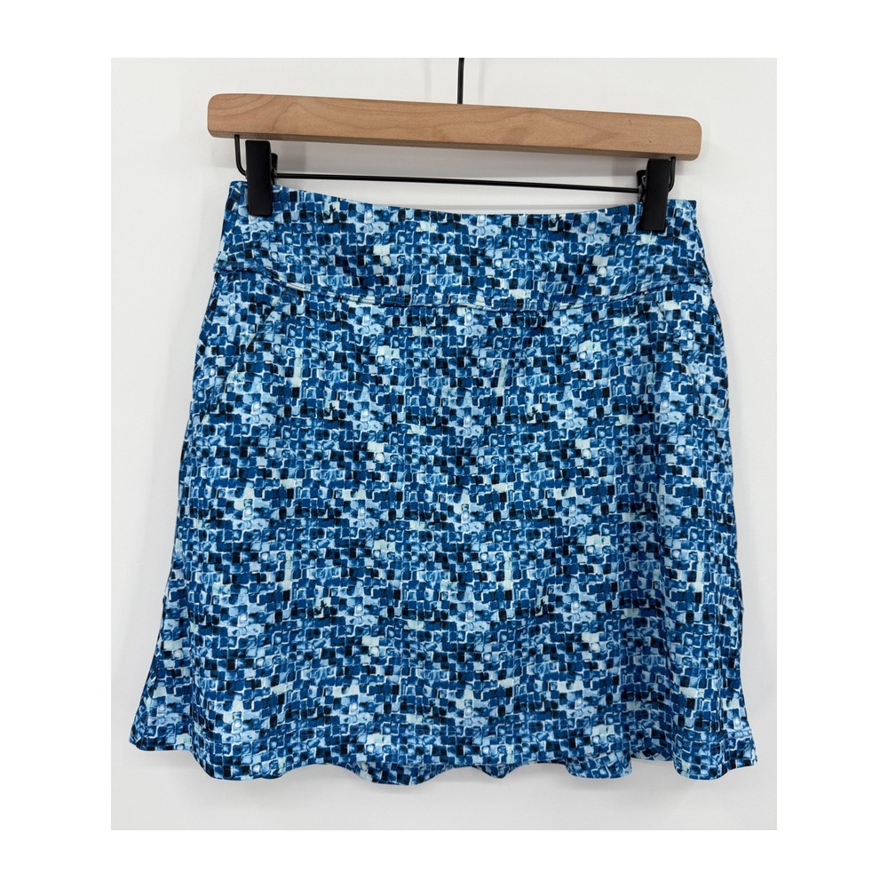 Greg Norman Golf Skort‎ Womens XS Blue UPF Moisture Wick Pockets NEW